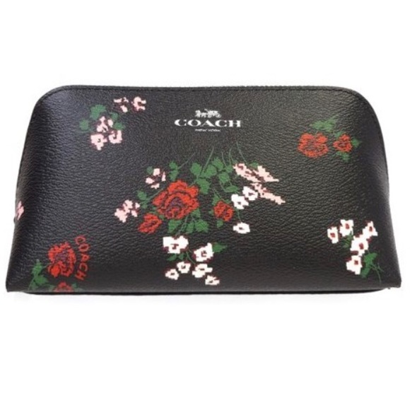 LAST ONE! COACH Floral Cosmetic Bag - Picture 1 of 6